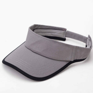 Grey visor hat
