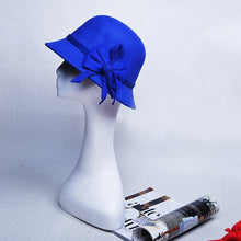 Load image into Gallery viewer, Black cloche hat
