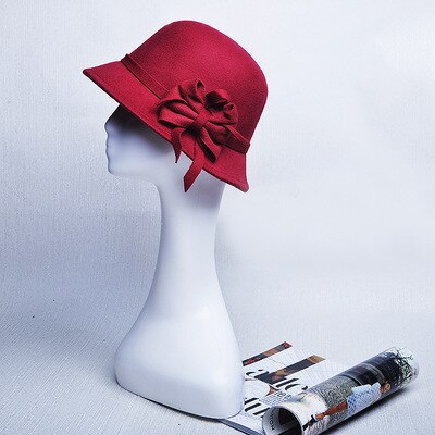Black cloche hat