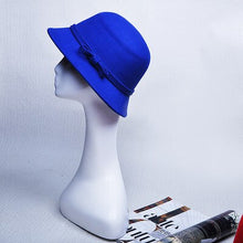 Load image into Gallery viewer, Black cloche hat
