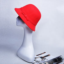 Load image into Gallery viewer, Black cloche hat
