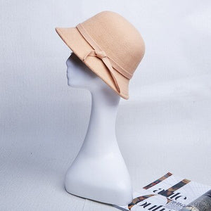 Black cloche hat
