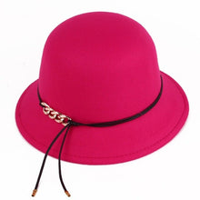 Load image into Gallery viewer, Red cloche hat
