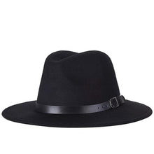 Load image into Gallery viewer, Black fedora hat
