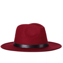Load image into Gallery viewer, Black fedora hat
