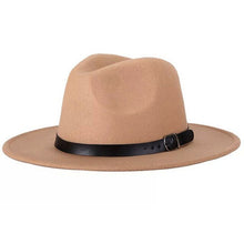 Load image into Gallery viewer, Black fedora hat
