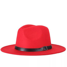 Load image into Gallery viewer, Black fedora hat
