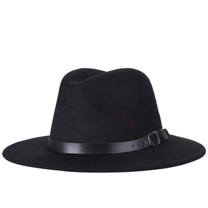 Grey fedora hat