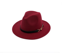 Load image into Gallery viewer, Dark blue fedora hat
