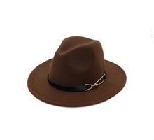 Load image into Gallery viewer, Dark blue fedora hat
