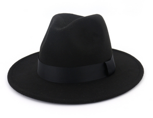 Dark blue fedora hat