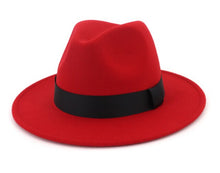 Load image into Gallery viewer, Dark blue fedora hat
