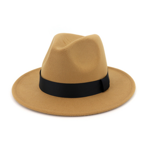Dark blue fedora hat
