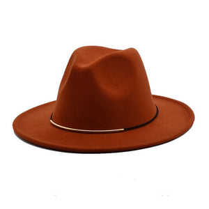 Brown fedora hat