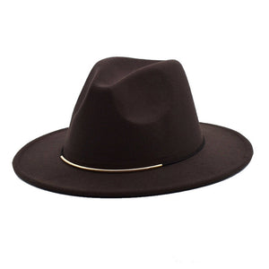 Brown fedora hat