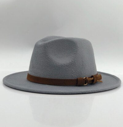 White fedora hat
