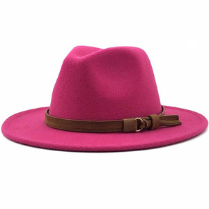 White fedora hat