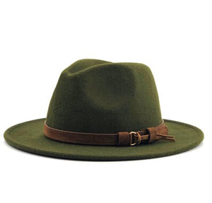 White fedora hat