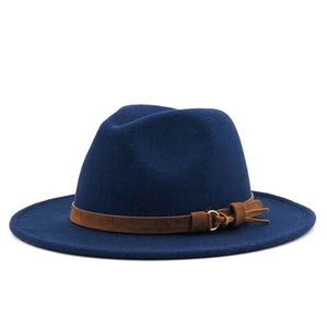 White fedora hat