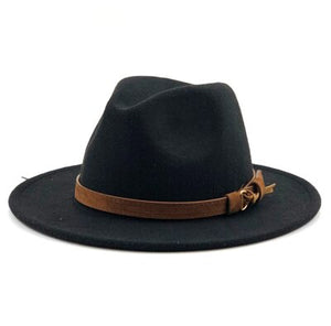 White fedora hat
