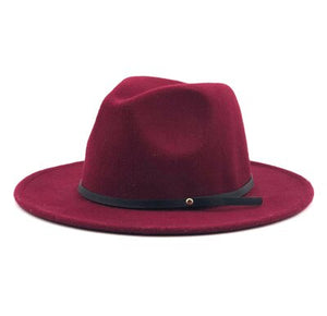 Blue fedora hat