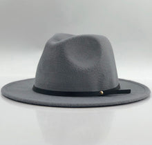 Load image into Gallery viewer, Blue fedora hat
