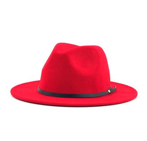 Blue fedora hat