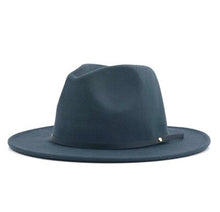 Load image into Gallery viewer, Blue fedora hat

