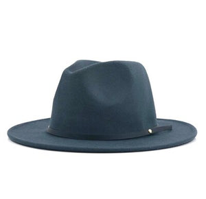 Blue fedora hat
