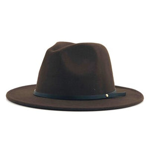 Blue fedora hat