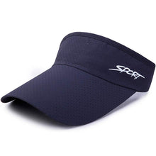 Load image into Gallery viewer, Dark blue visor hat
