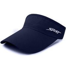 Load image into Gallery viewer, Dark blue visor hat
