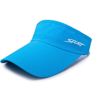 Dark blue visor hat