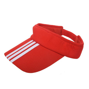 Red visor hat