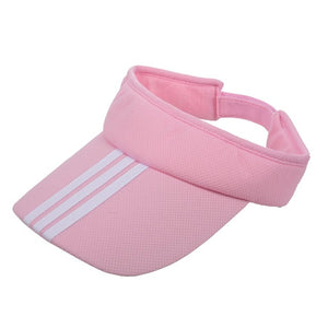 Red visor hat
